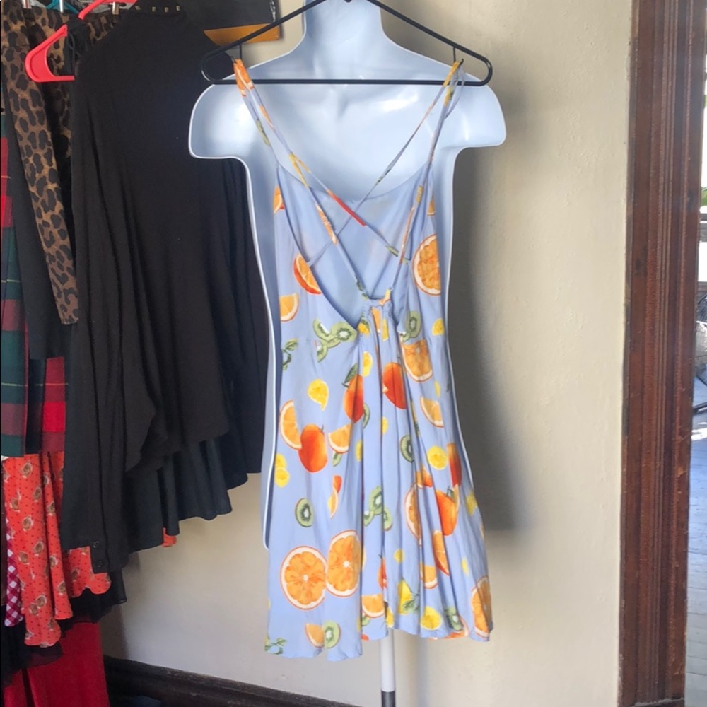 Cute fruit flirty minidress